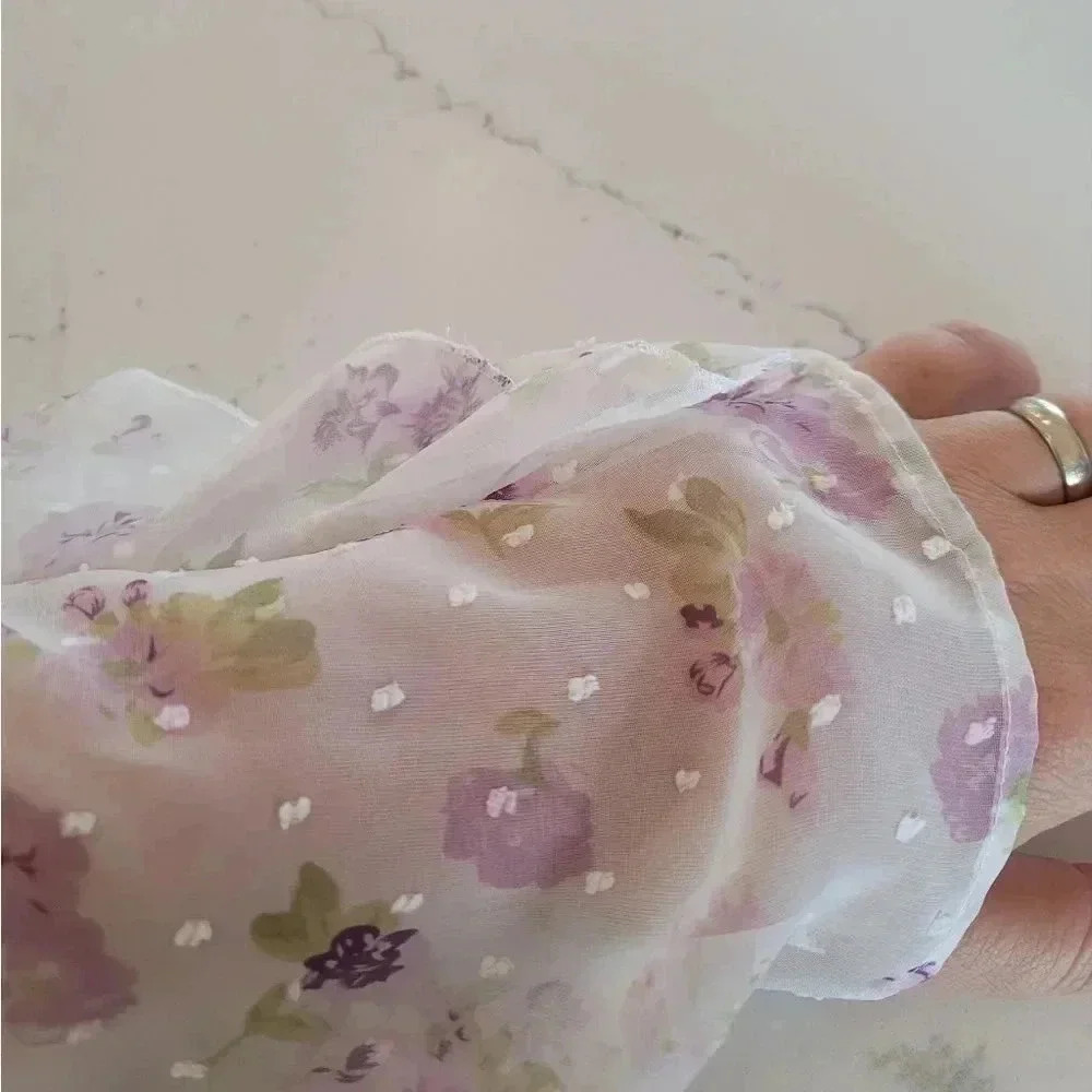 MAJORELLE ruffle flower blouse - Picture 10 of 12
